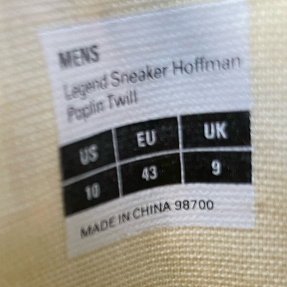 SEAVEES NIB Legend Hoffman Sneaker Size 10 Blue Neon Confetti Poplin Twill - Picture 4 of 8